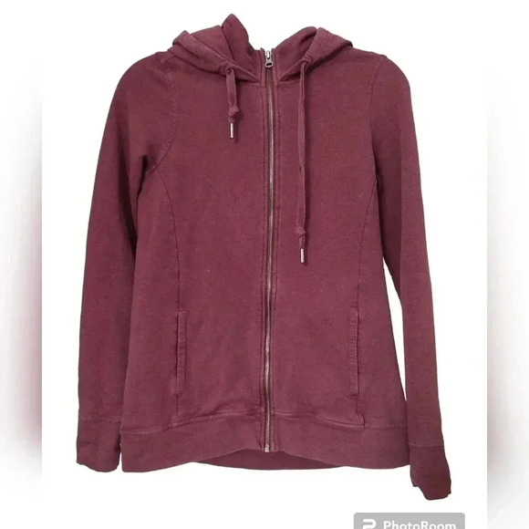 PACT Marsala Brushed Fleece Zip Hoodie - Picture 2 of 4